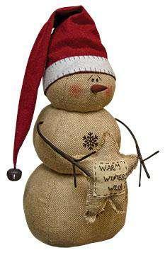Warm Winter Wishes Snowman - The Fox Decor